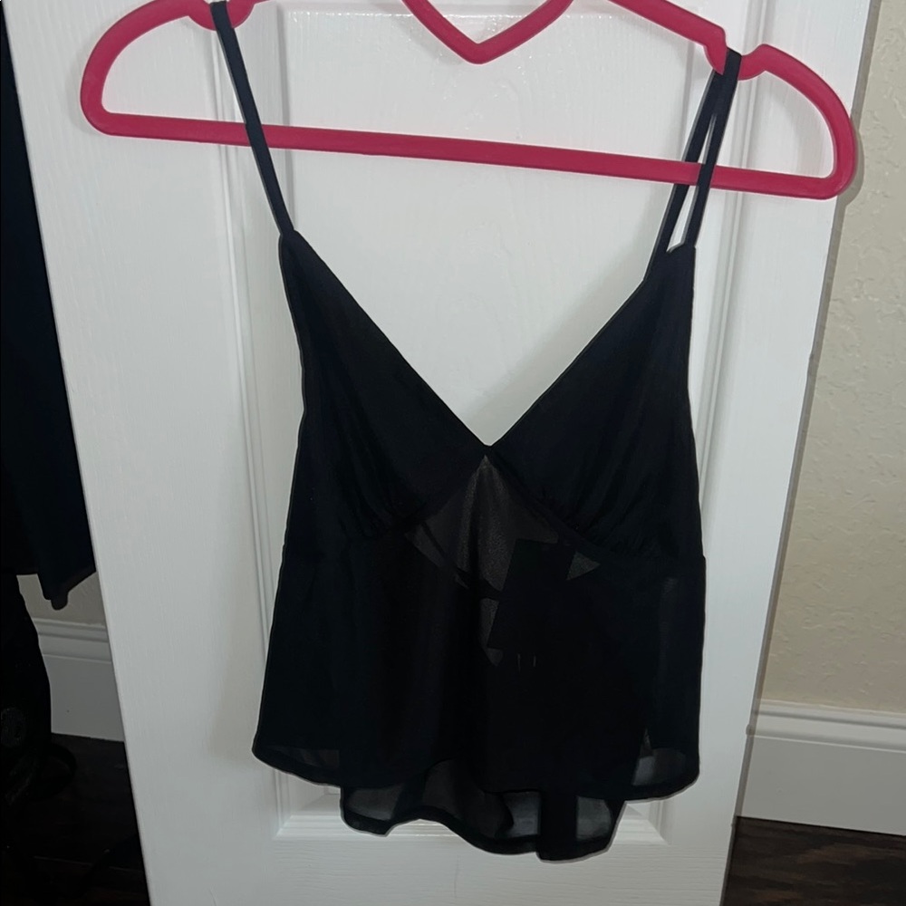 Target Black Sheer Tank Top
